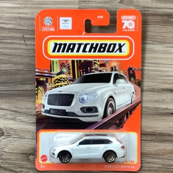 Toys 218 Bentley Bentayga White Match Box Diecast Toy Car